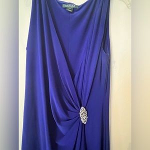 Ralph Lauren Faux Wrap Cobalt Blue Evening Gown.  Size 12
